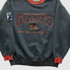 New York Giants Fanatics Lee Apparel 90s Pullover Sweatshirt