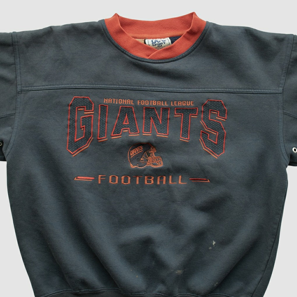 New York Giants Fanatics Lee Apparel 90s Pullover Sweatshirt