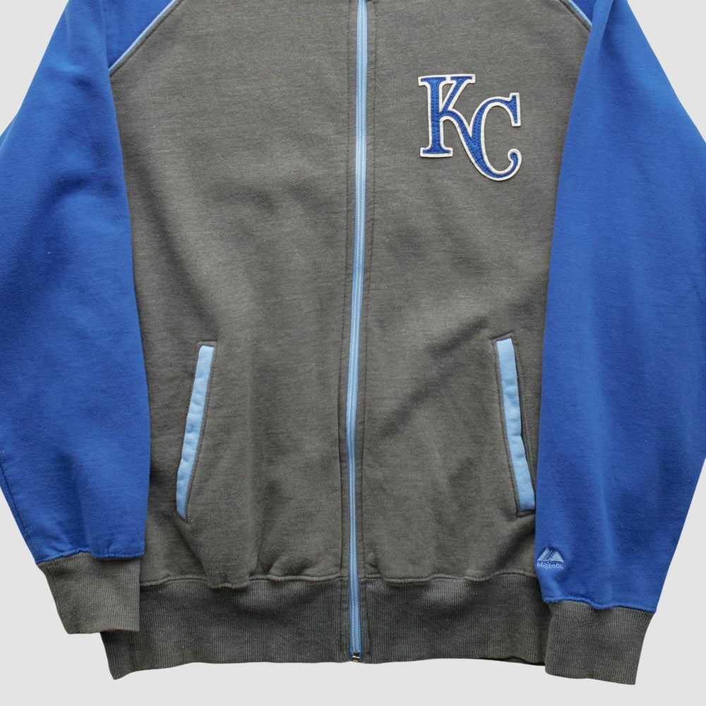 Kansas City Royals Majestic 2000s Full Zip Sweatshirt | MLB For sale