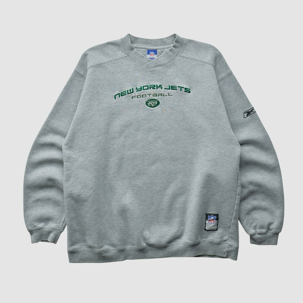 New York Jets Fanatics Reebok 2000s Pullover Sweatshirt