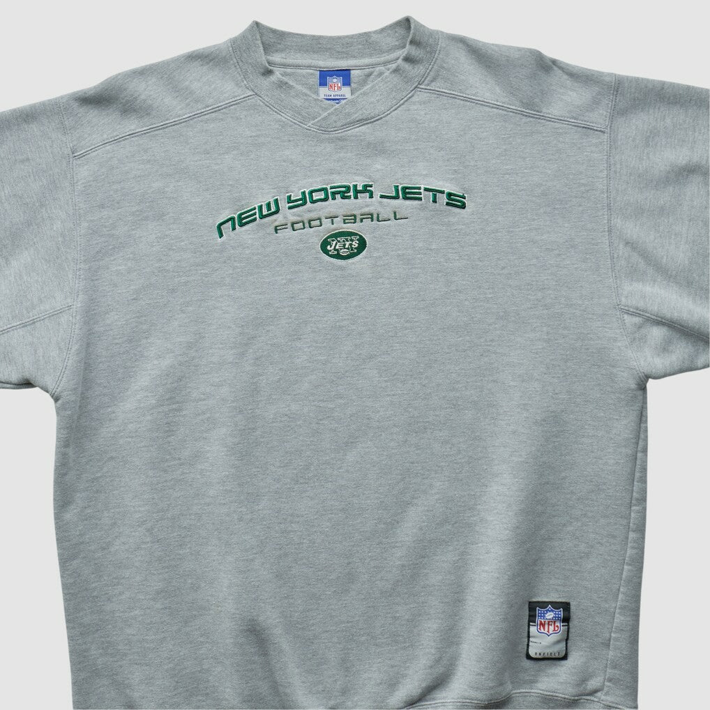 New York Jets Fanatics Reebok 2000s Pullover Sweatshirt