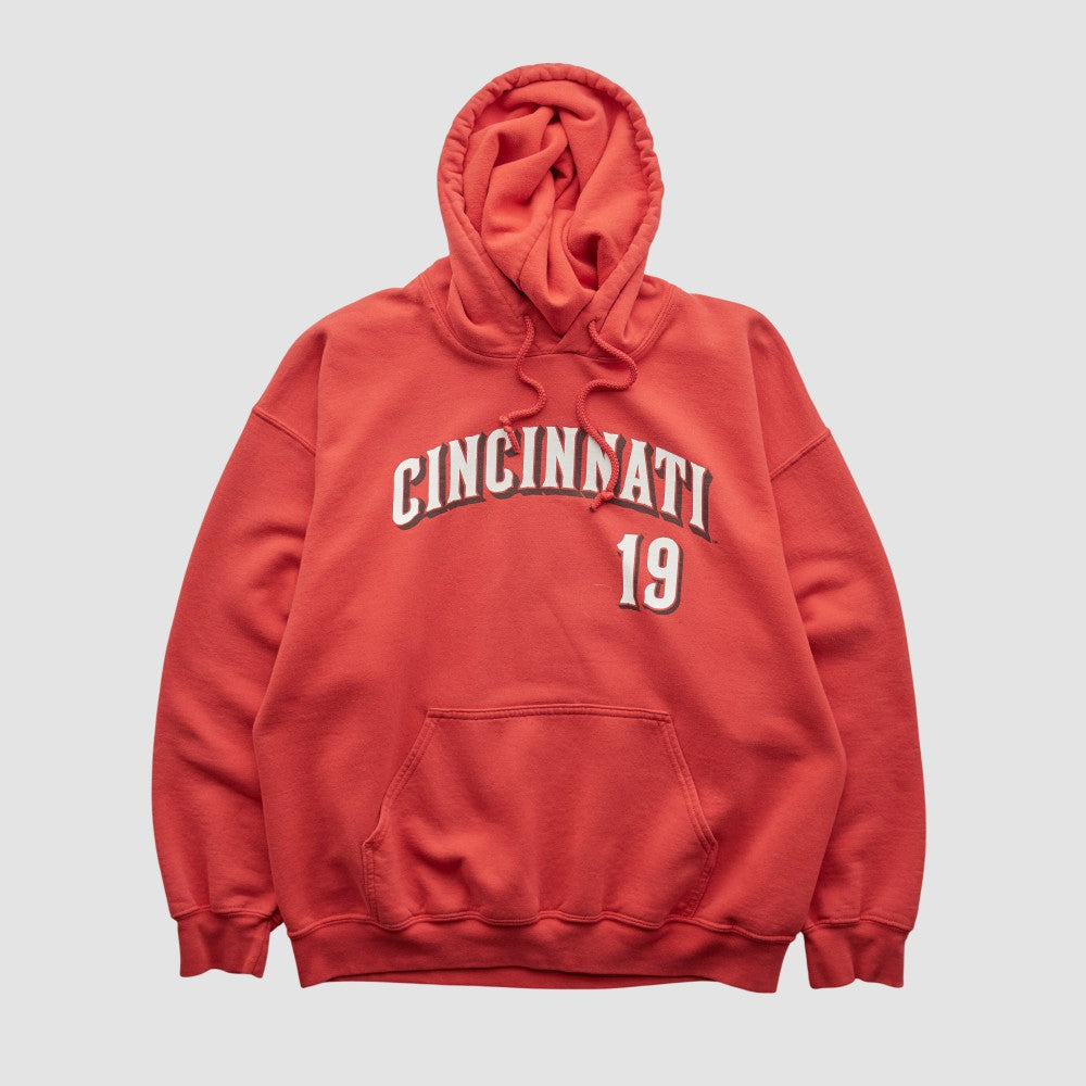 Cincinnati Reds Genuine Merchandise 2000s Hooded Pullover Sweatshirt | MLB Outlet