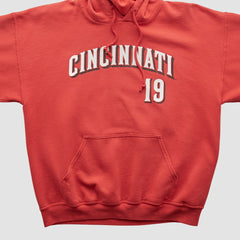 Cincinnati Reds Genuine Merchandise 2000s Hooded Pullover Sweatshirt | MLB Outlet