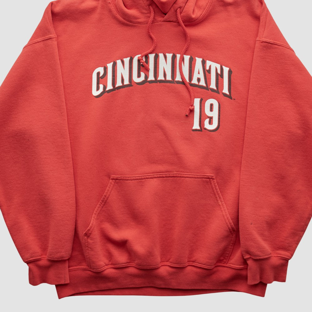 Cincinnati Reds Genuine Merchandise 2000s Hooded Pullover Sweatshirt | MLB Outlet