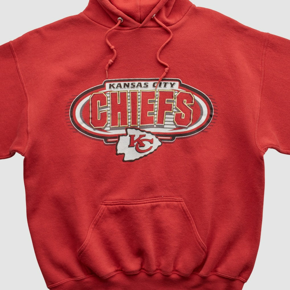 Kansas City Chiefs Fanatics Logo Athletic 90s Hooded Pullover Sweatshirt