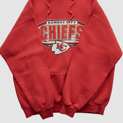 Kansas City Chiefs Fanatics Logo Athletic 90s Hooded Pullover Sweatshirt