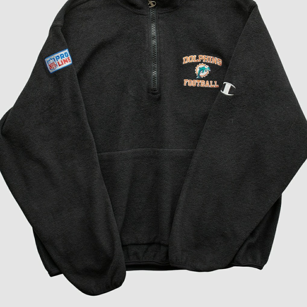 Miami Dolphins Fanatics Champion 2000s 1/4 Zip Sweatshirt