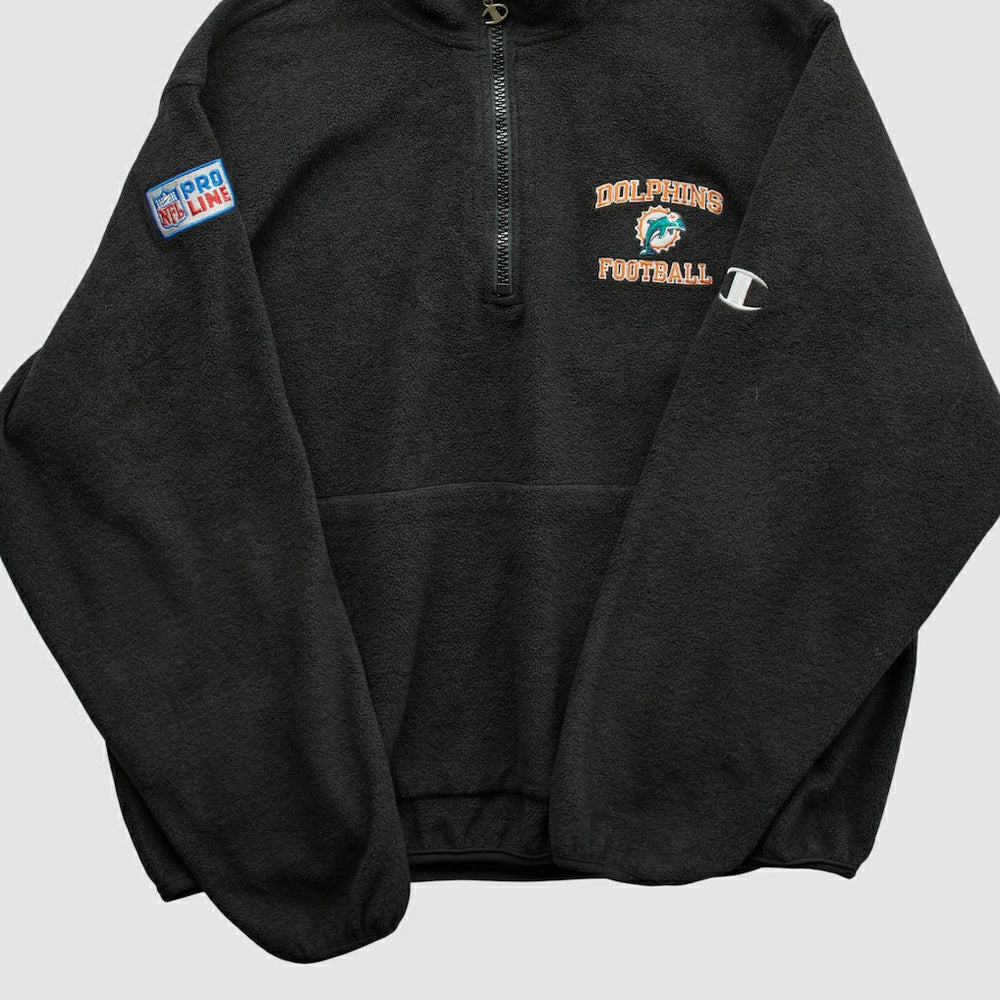 Miami Dolphins Fanatics Champion 2000s 1/4 Zip Sweatshirt
