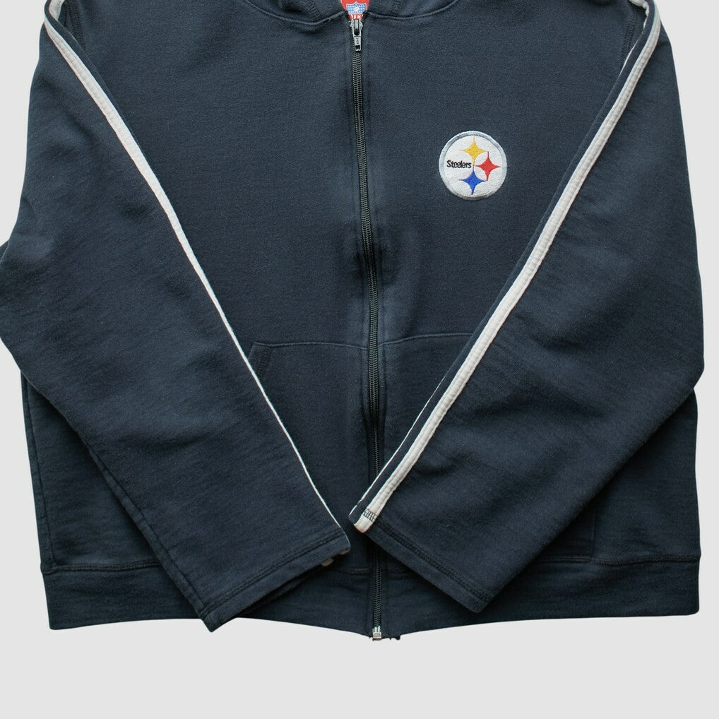 Pittsburgh Steelers Fanatics NFL 2000s Hooded Full Zip Sweatshirt