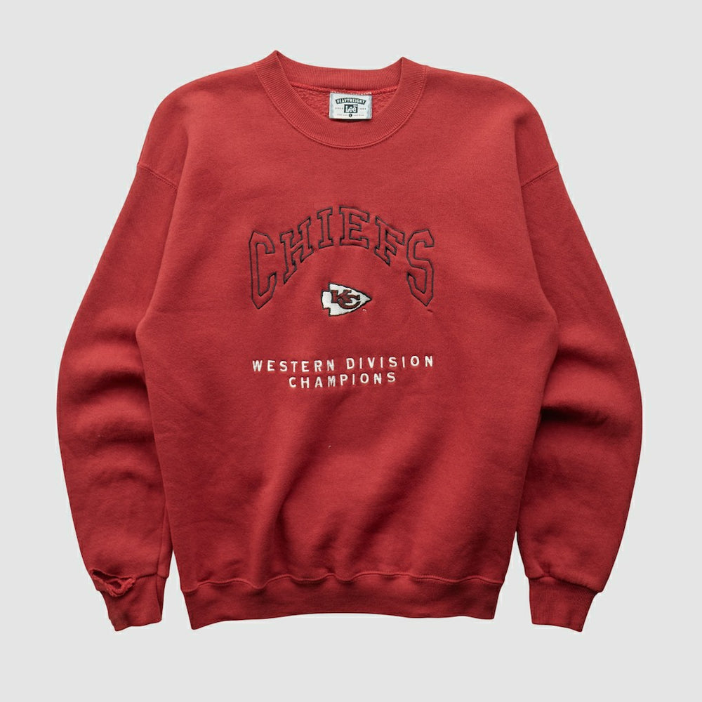 Kansas City Chiefs Fanatics Lee Apparel 90s Pullover Sweatshirt