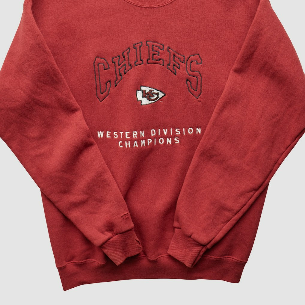 Kansas City Chiefs Fanatics Lee Apparel 90s Pullover Sweatshirt