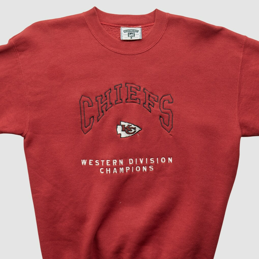 Kansas City Chiefs Fanatics Lee Apparel 90s Pullover Sweatshirt