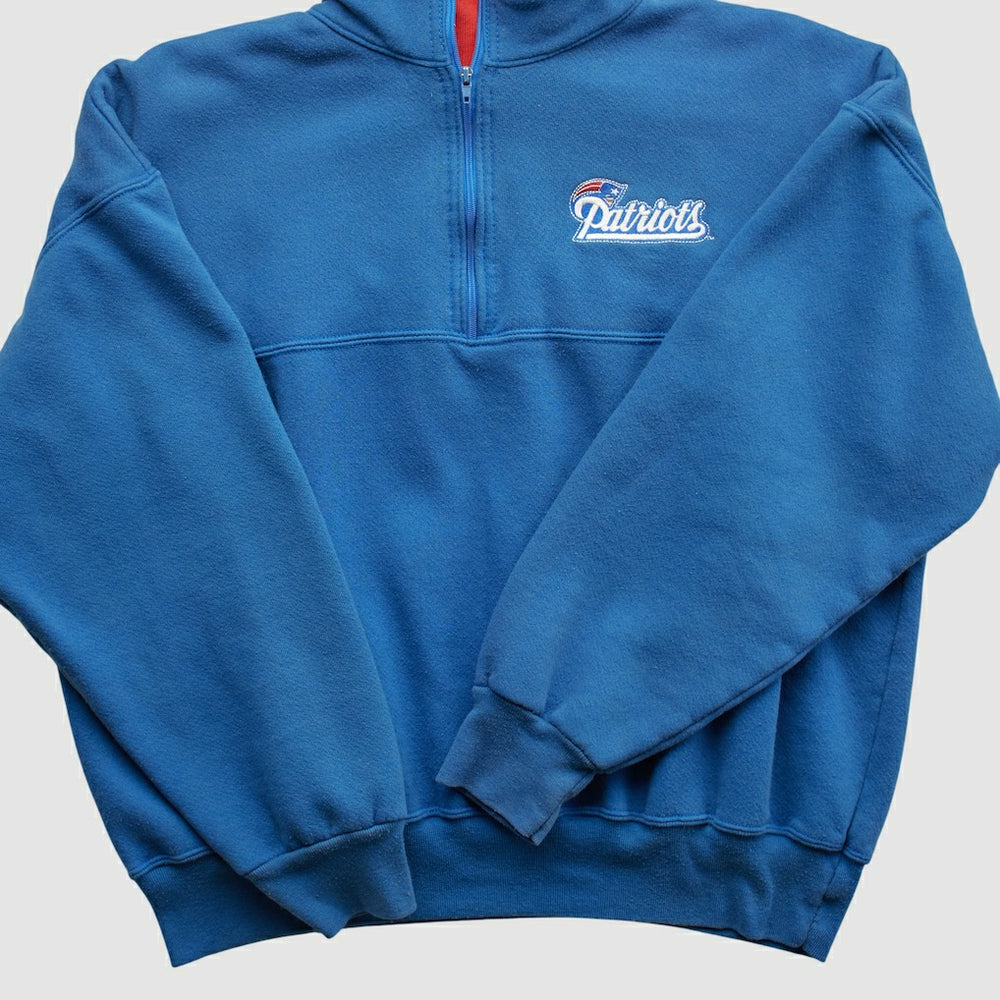 New England Patriots Fanatics Dodger 90s 1/4 Zip Sweatshirt