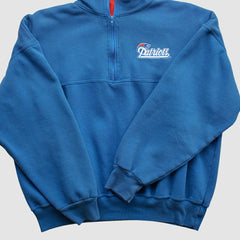 New England Patriots Fanatics Dodger 90s 1/4 Zip Sweatshirt