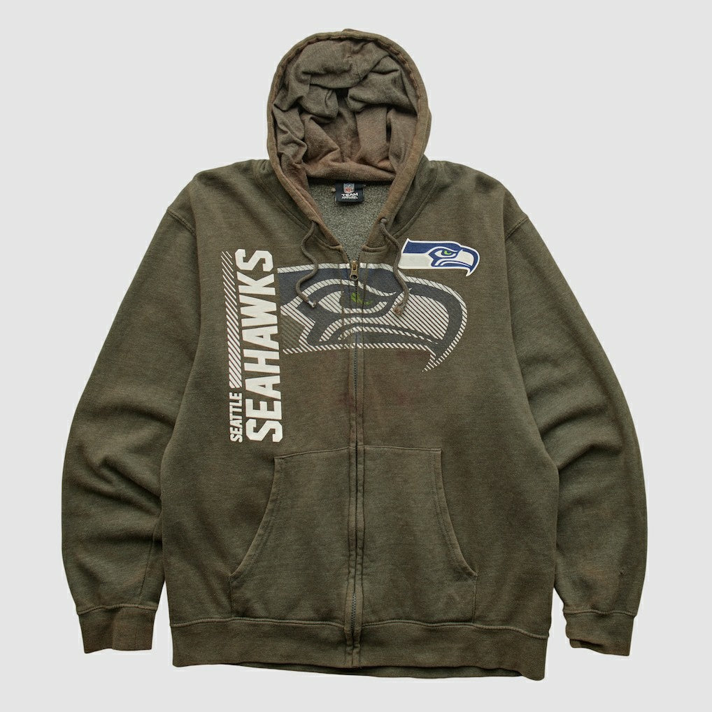 Seattle Seahawks Fanatics NFL 2010s Hooded Full Zip Sweatshirt