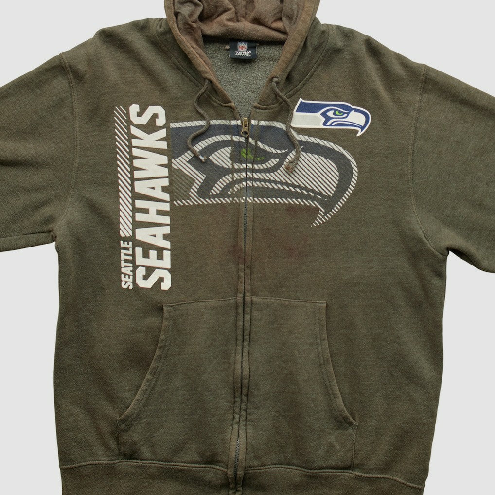 Seattle Seahawks Fanatics NFL 2010s Hooded Full Zip Sweatshirt