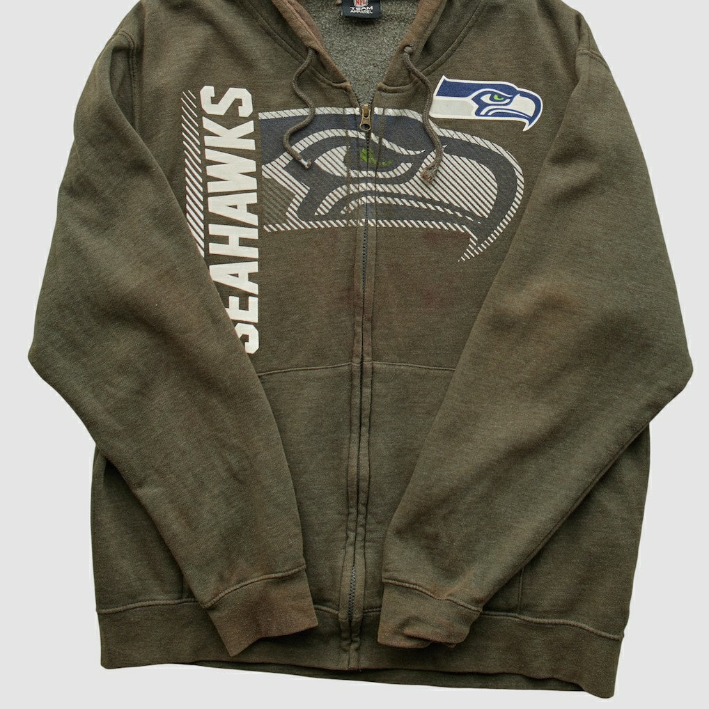 Seattle Seahawks Fanatics NFL 2010s Hooded Full Zip Sweatshirt