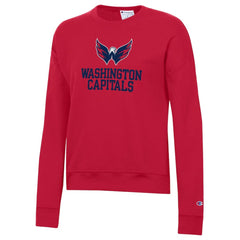 Washington Capitals Champion Women's Wordmark Lockup Powerblend Sweatshirt Discount