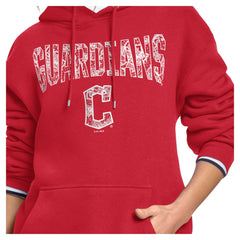 Cleveland Guardians Starter Women's Lace Team Lockup Fleece Hoodie | MLB For sale