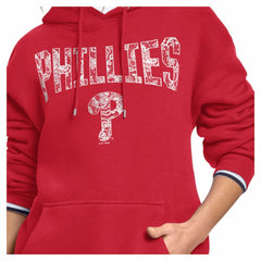 Philadelphia Phillies Starter Women's Lace Team Lockup Fleece Hoodie | MLB Online