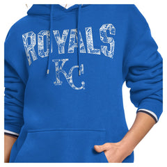 Kansas City Royals Starter Women's Lace Team Lockup Fleece Hoodie | MLB Near me