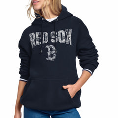 Boston Red Sox Starter Women's Lace Team Lockup Fleece Hoodie | MLB Sale