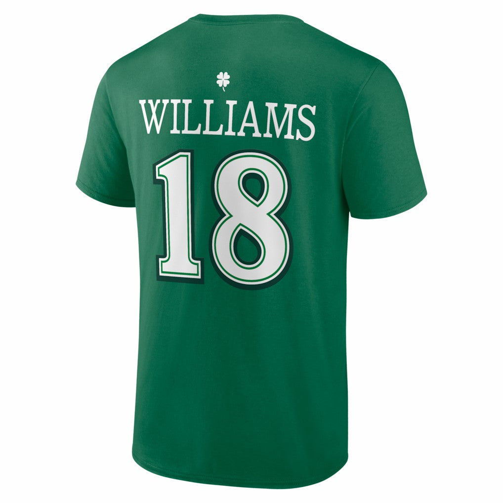 Chicago Bears  Caleb Williams  St. Patrick's Day Icon Name & Number T-Shirt