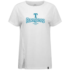Texas Rangers Levelwear Women's Blue Haven Influx Cornerstone T-Shirt | MLB Outlet