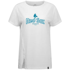 Boston Red Sox Levelwear Women's Blue Haven Influx Cornerstone T-Shirt | MLB Discount