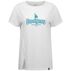 Los Angeles Dodgers Levelwear Women's Blue Haven Influx Cornerstone T-Shirt | MLB Sale