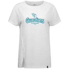 Cleveland Guardians Levelwear Women's Blue Haven Influx Cornerstone T-Shirt | MLB Discount
