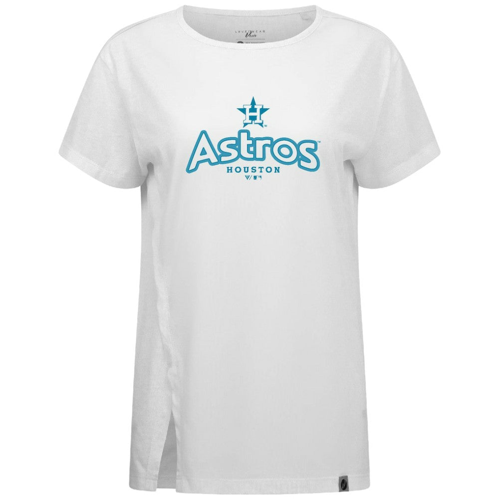 Houston Astros Levelwear Women's Blue Haven Influx Cornerstone T-Shirt | MLB Near me