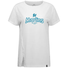 Miami Marlins Levelwear Women's Blue Haven Influx Cornerstone T-Shirt | MLB Online