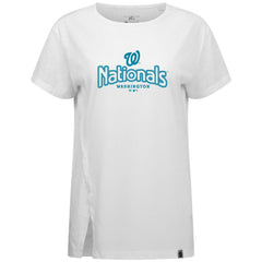 Washington Nationals Levelwear Women's Blue Haven Influx Cornerstone T-Shirt | MLB Shop