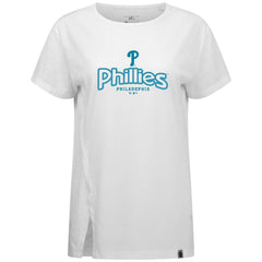 Philadelphia Phillies Levelwear Women's Blue Haven Influx Cornerstone T-Shirt | MLB Discount