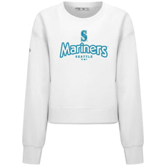 Seattle Mariners Levelwear Women's Judd Cornerstone Cropped Sweatshirt | MLB Online