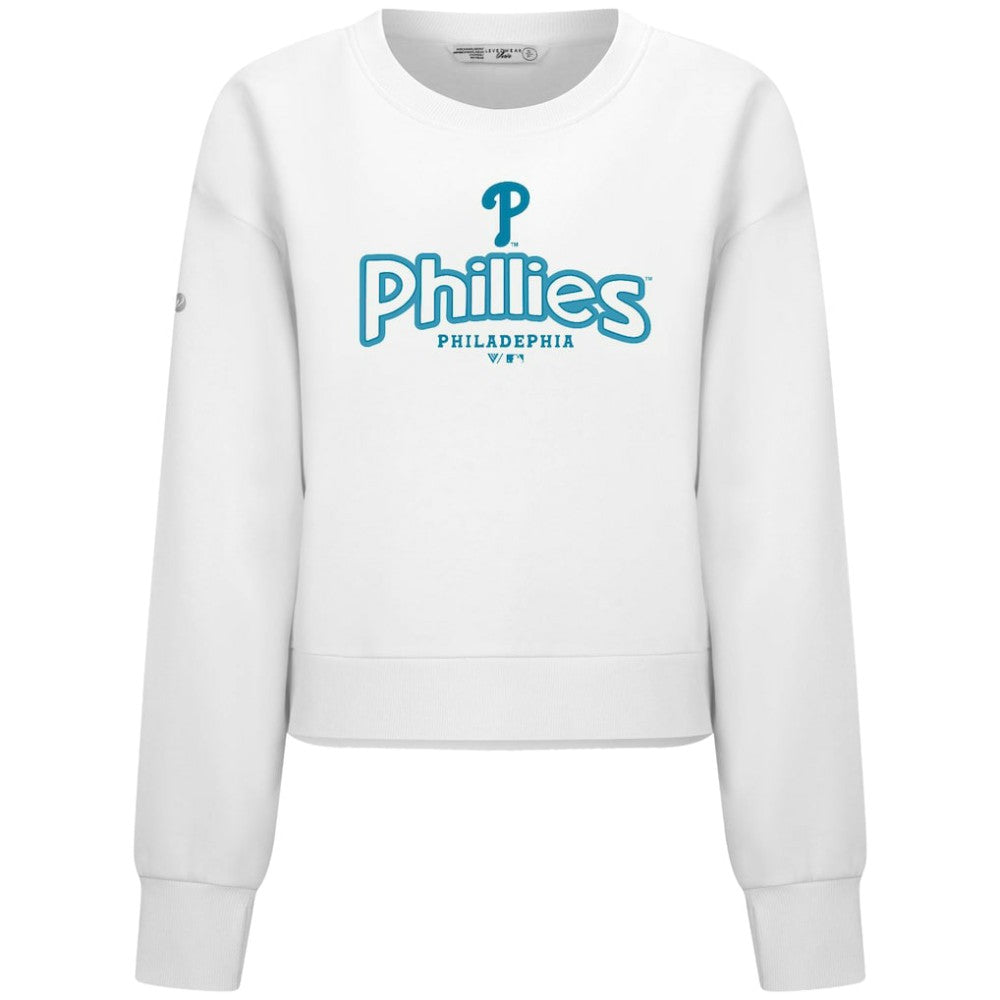 Philadelphia Phillies Levelwear Women's Judd Cornerstone Cropped Sweatshirt | MLB Near me