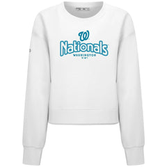 Washington Nationals Levelwear Women's Judd Cornerstone Cropped Sweatshirt | MLB For sale