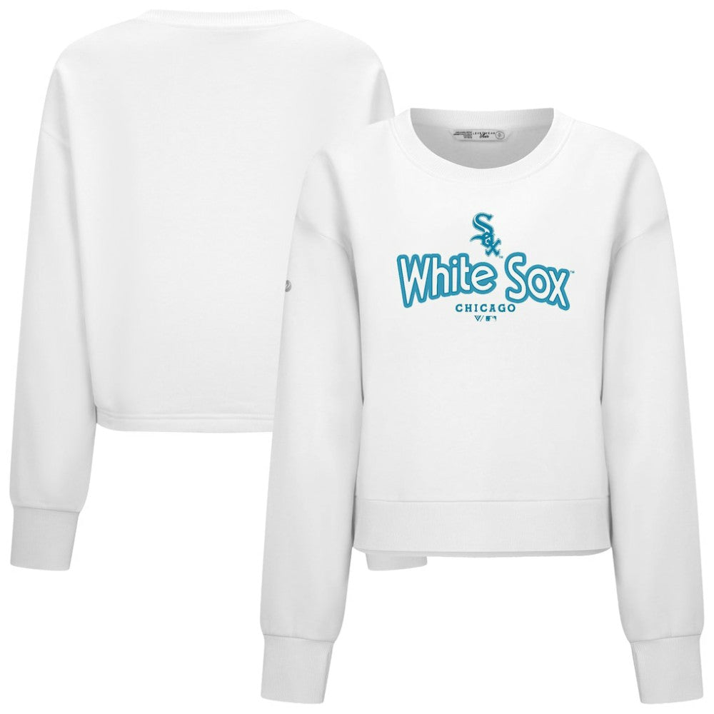 Chicago White Sox Levelwear Women's Judd Cornerstone Cropped Sweatshirt | MLB Shop