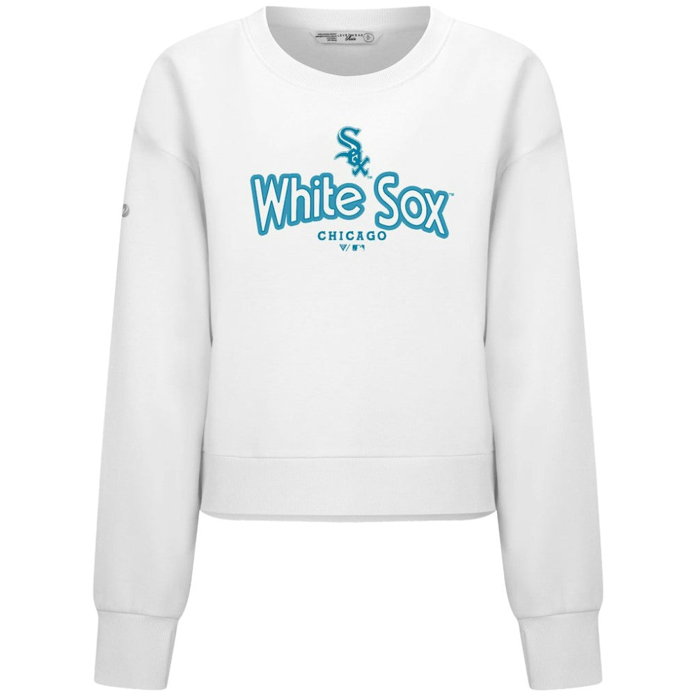 Chicago White Sox Levelwear Women's Judd Cornerstone Cropped Sweatshirt | MLB Shop