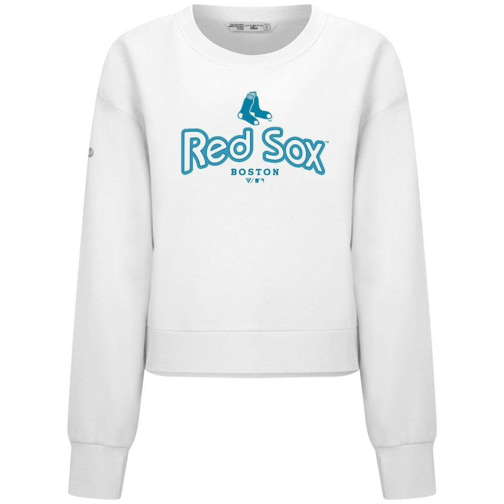 Boston Red Sox Levelwear Women's Judd Cornerstone Cropped Sweatshirt | MLB Shop