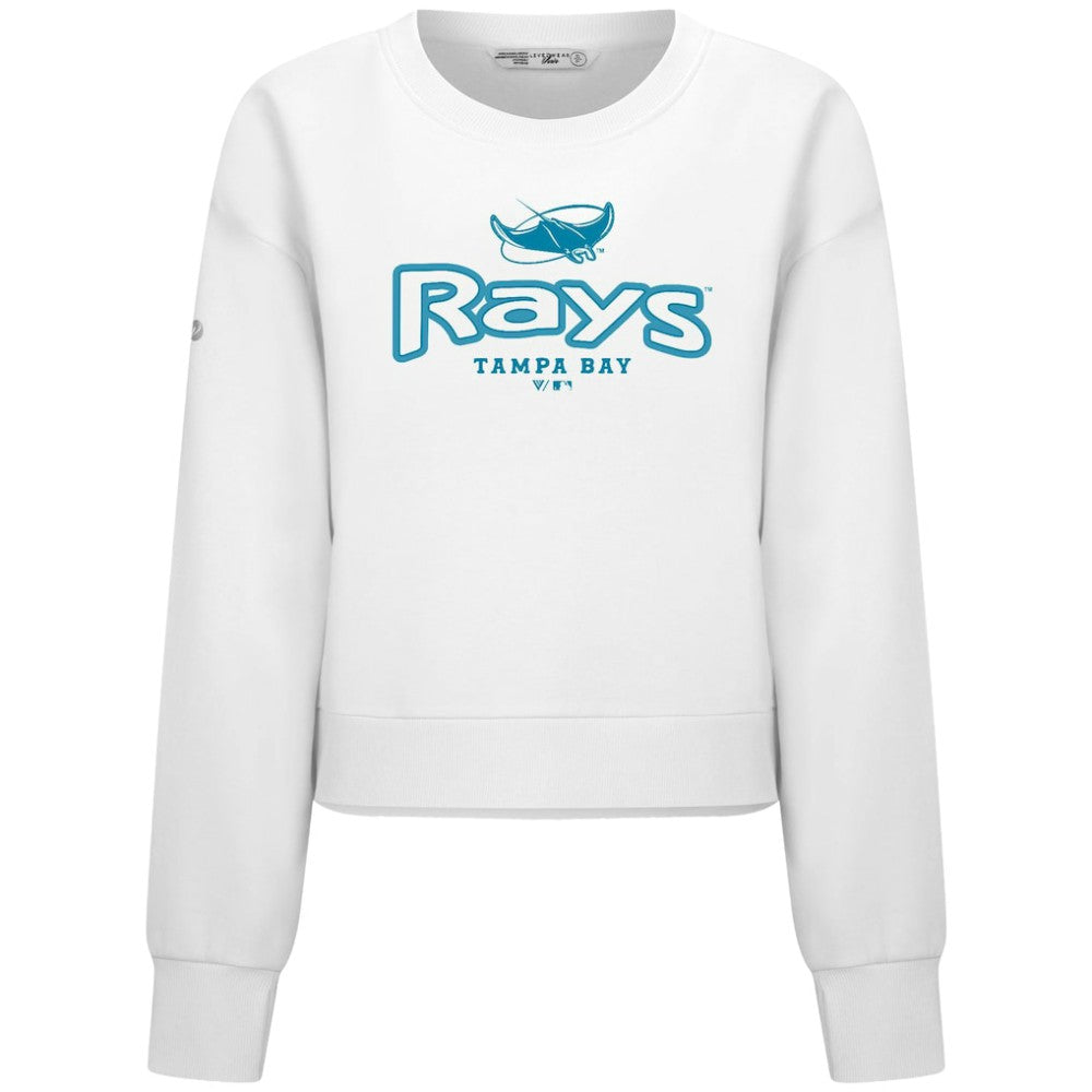 Tampa Bay Rays Levelwear Women's Judd Cornerstone Cropped Sweatshirt | MLB Shop