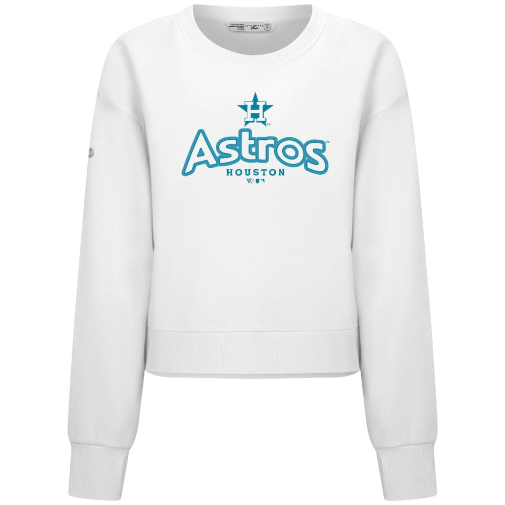 Houston Astros Levelwear Women's Judd Cornerstone Cropped Sweatshirt | MLB For sale