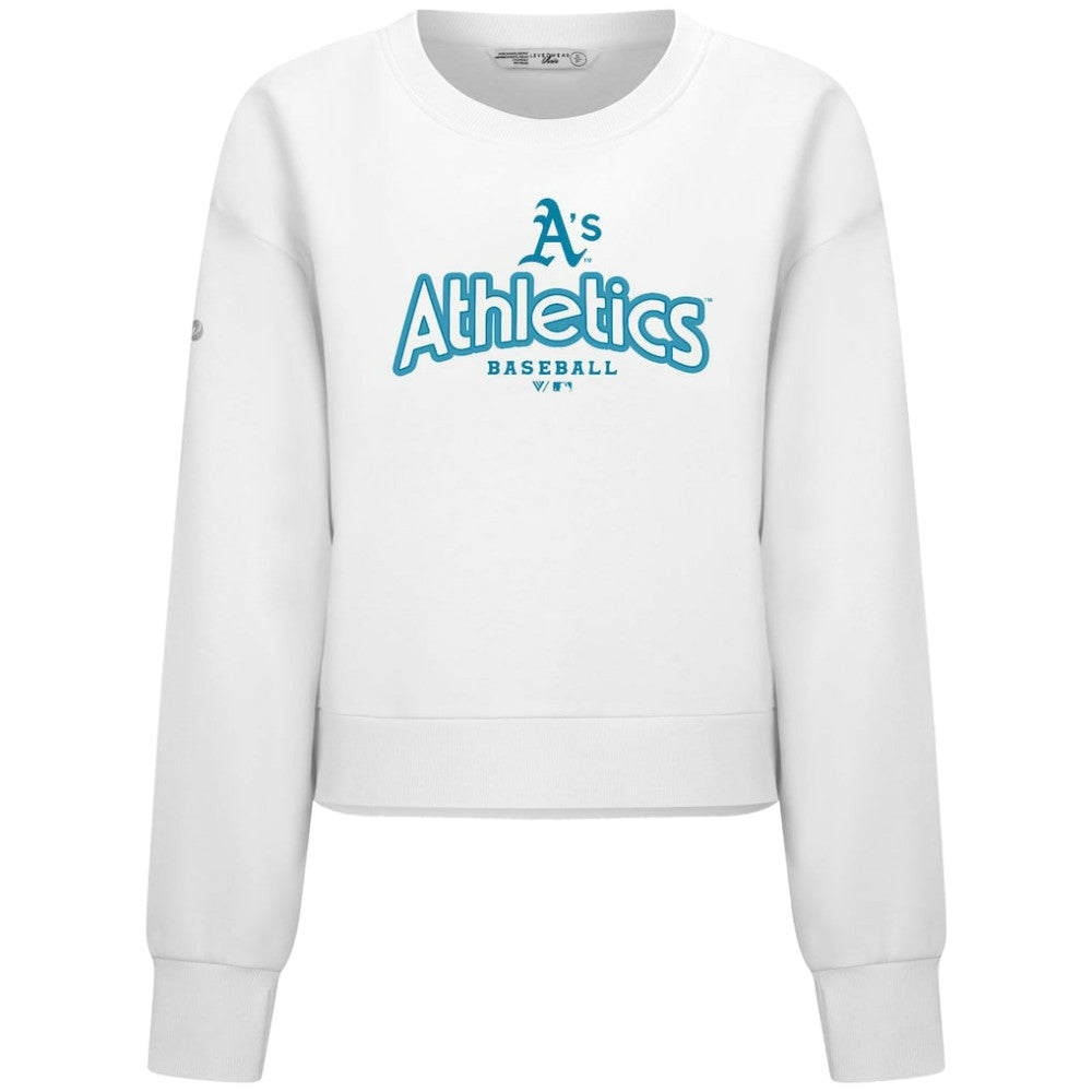 Athletics Levelwear Women's Judd Cornerstone Cropped Sweatshirt | MLB On Sale