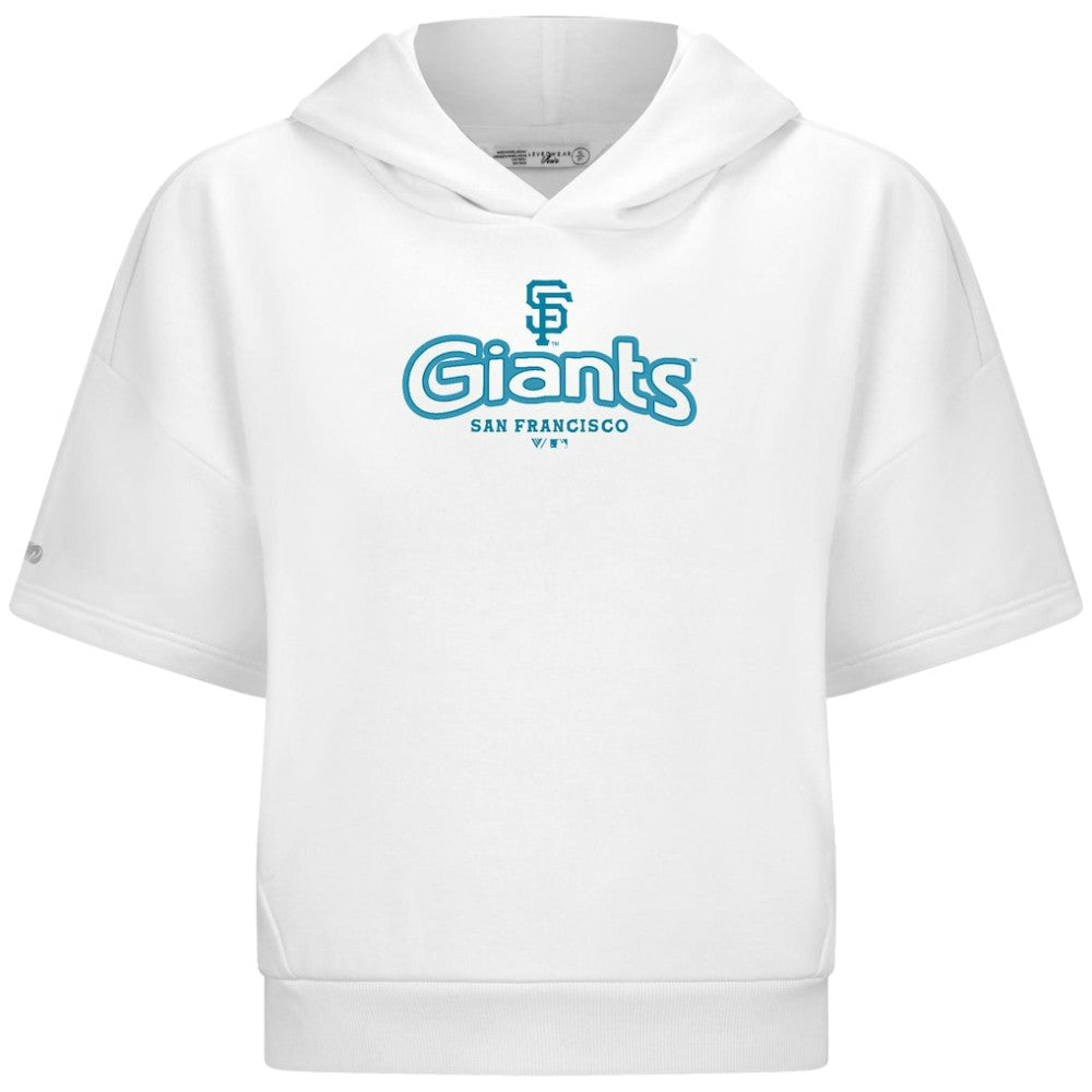 San Francisco Giants Levelwear Women's Amber Short Sleeve Cornerstone Hoodie | MLB Near me