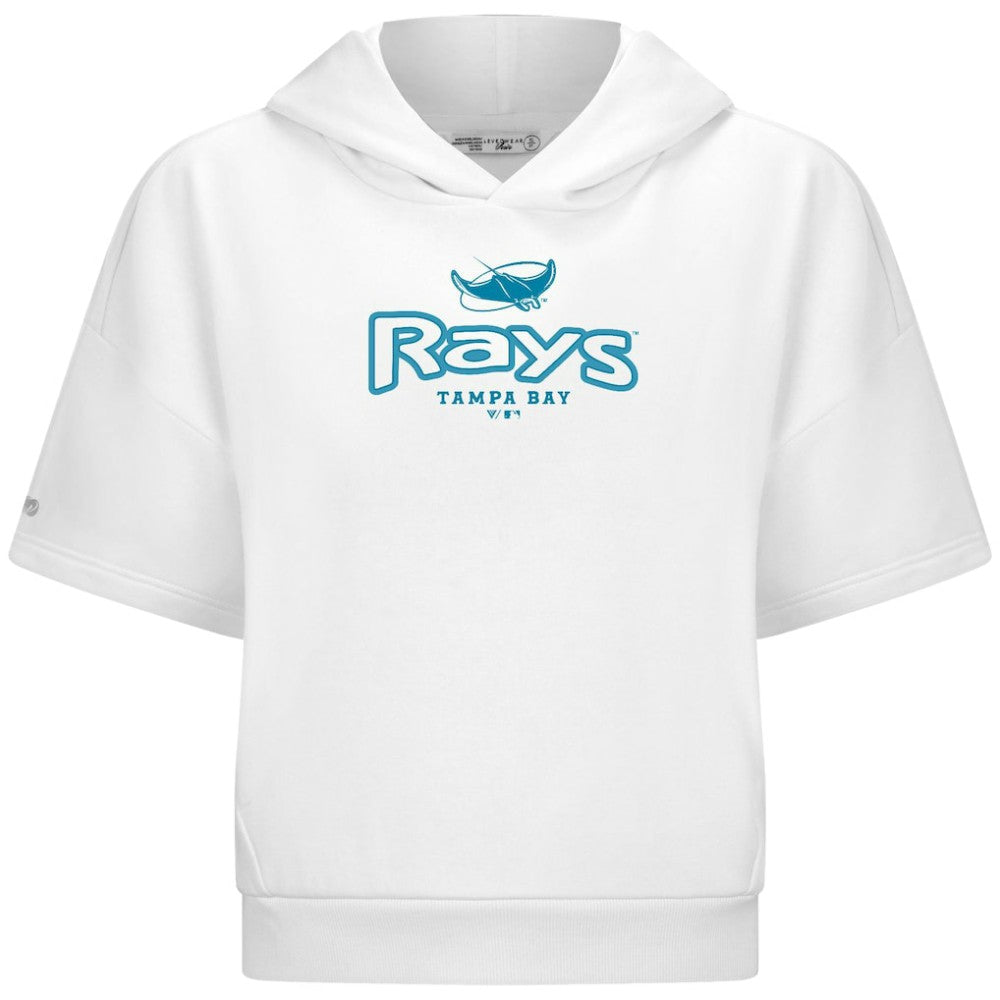 Tampa Bay Rays Levelwear Women's Amber Short Sleeve Cornerstone Hoodie | MLB For sale