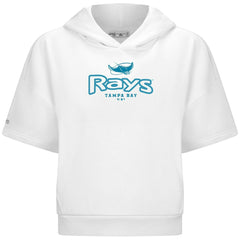 Tampa Bay Rays Levelwear Women's Amber Short Sleeve Cornerstone Hoodie | MLB For sale