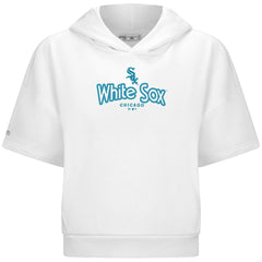 Chicago White Sox Levelwear Women's Amber Short Sleeve Cornerstone Hoodie | MLB US