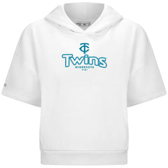 Minnesota Twins Levelwear Women's Amber Short Sleeve Cornerstone Hoodie | MLB Online