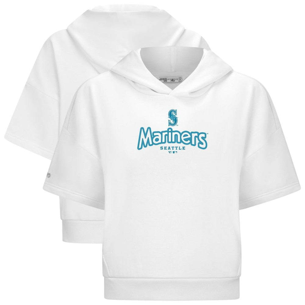 Seattle Mariners Levelwear Women's Amber Short Sleeve Cornerstone Hoodie | MLB Sale